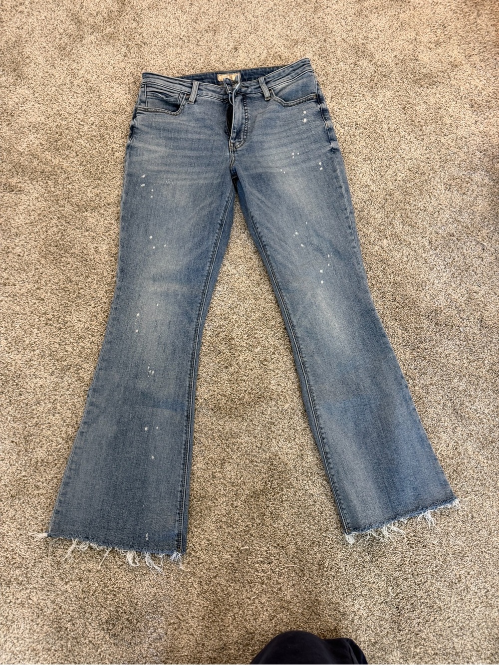 light wash flare KUT jeans